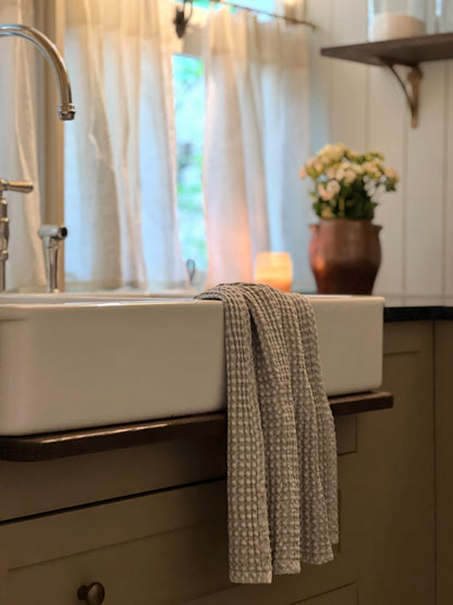 Waffle Hand Towel | Light Grey