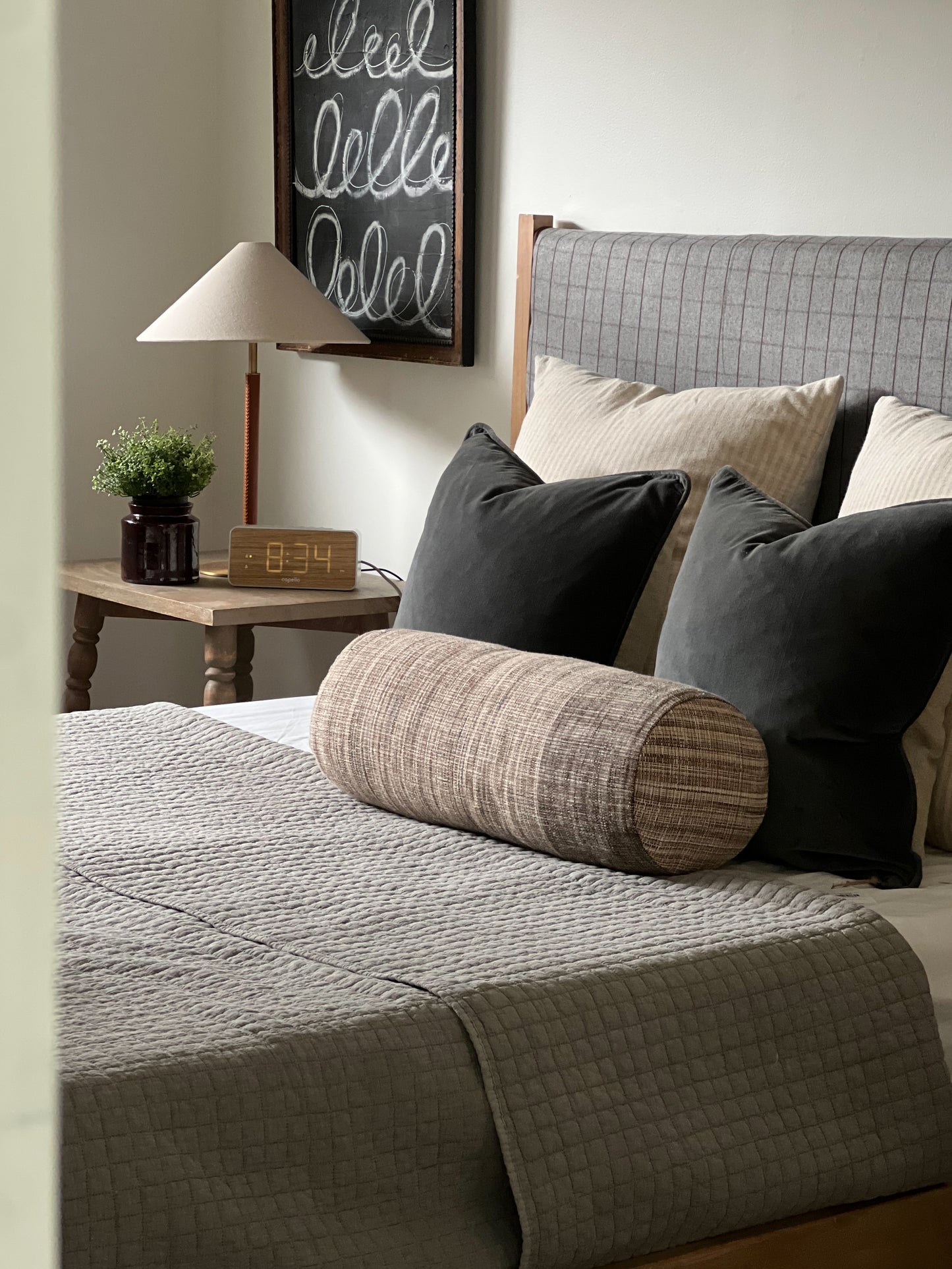 Classic Velvet Cushion | Storm