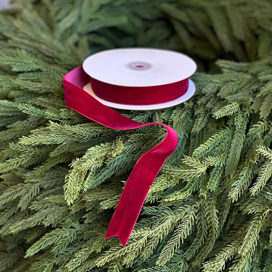 25mm Burgundy Ribbon Roll