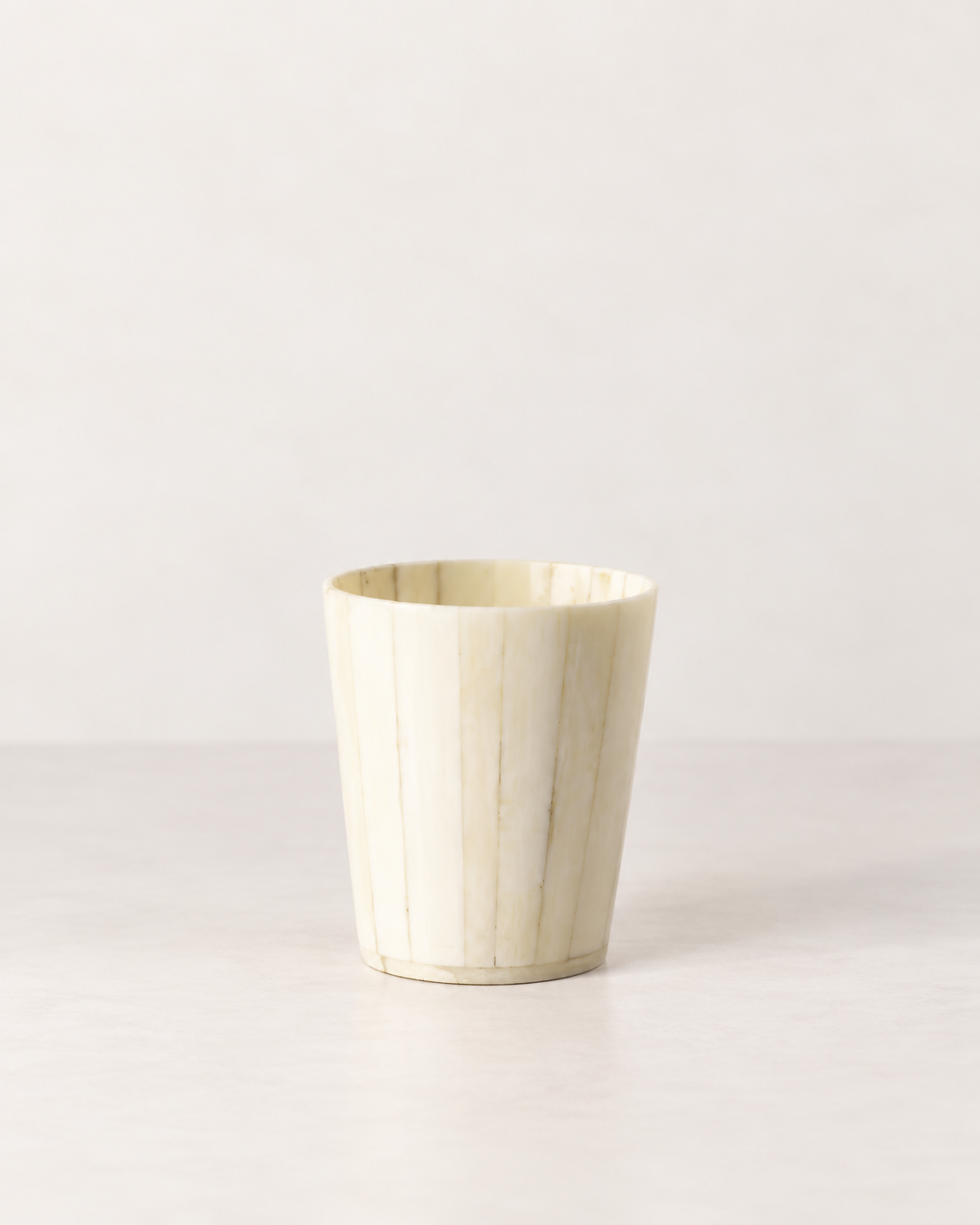 Small vase made of inlaid bone
