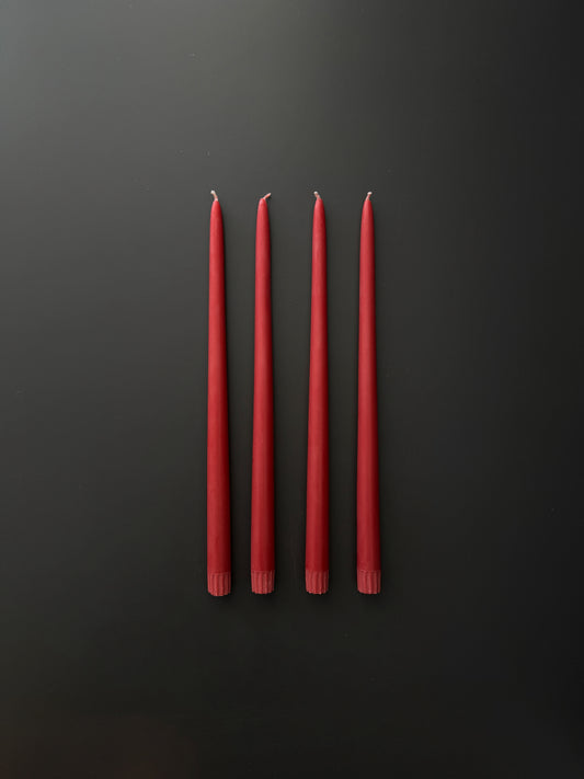 Classic Taper Candle | Jolly Red