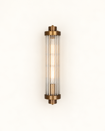 Louise Rippled Glass Wall Light