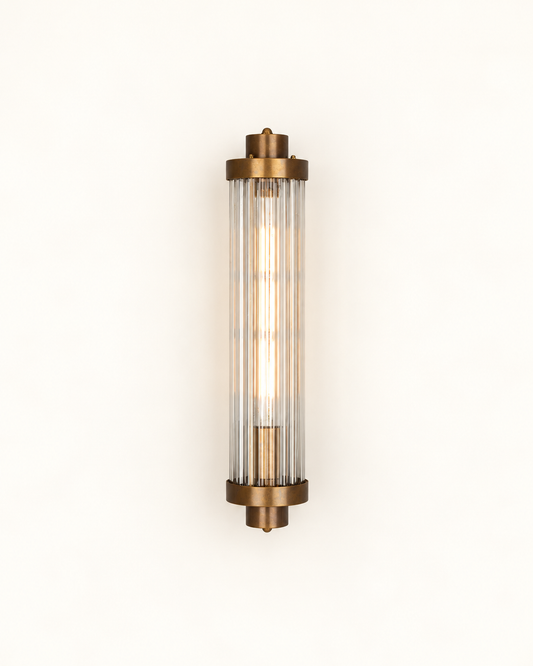Louise Rippled Glass Wall Light