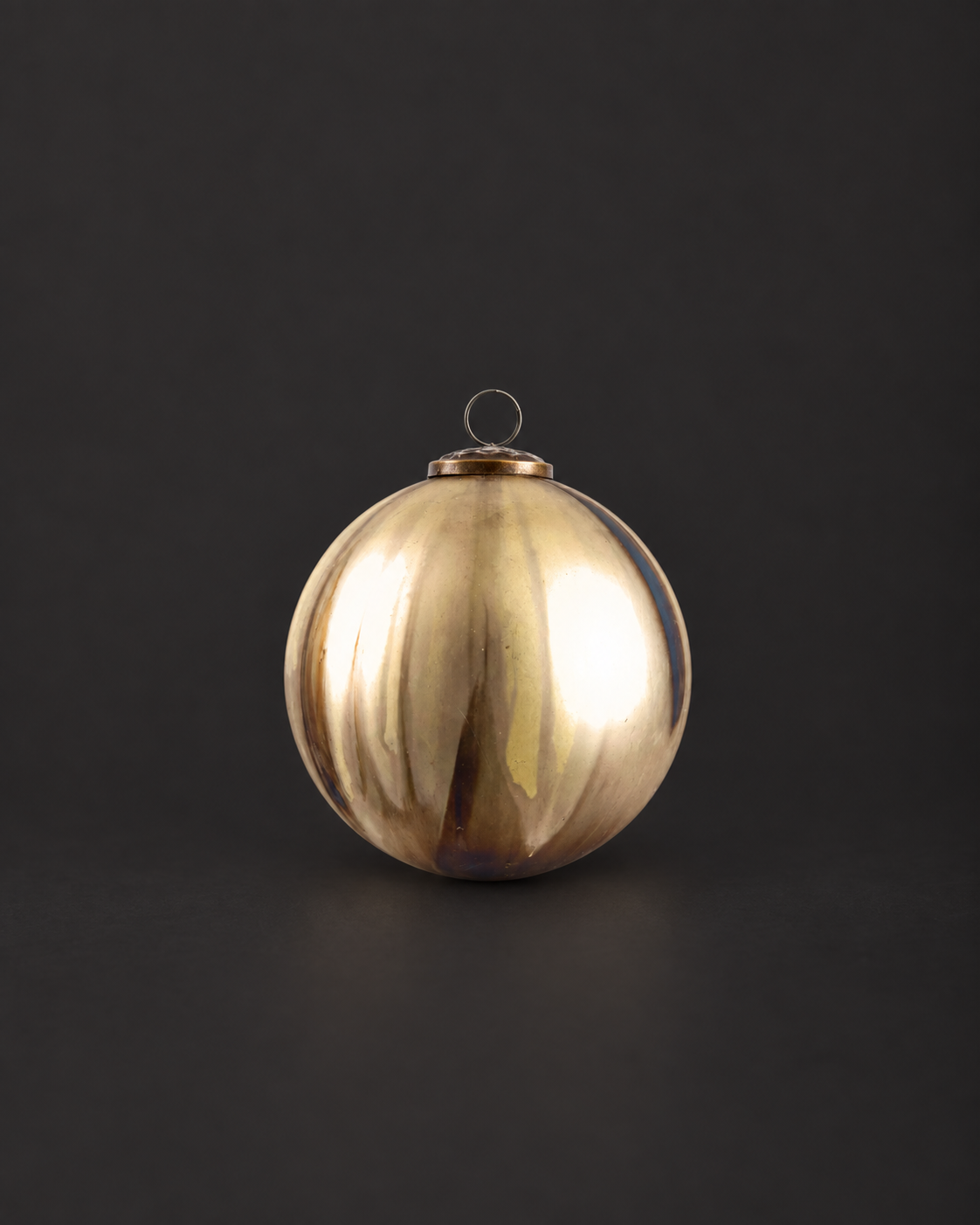 Marbled Glass Bauble - 13cm