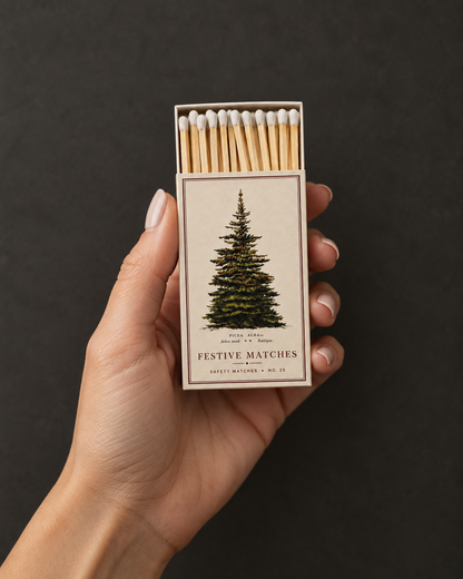 Festive Matches Box | Vintage Tree