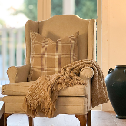 Waffle Throw Blanket | Natural