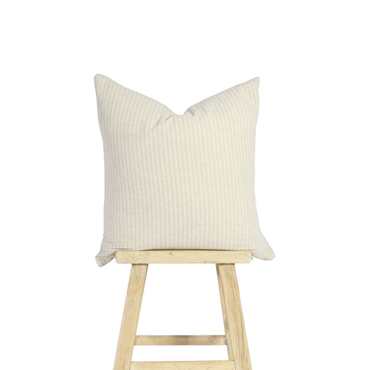 Oatmeal Stripes Cushion | 65cm x 65cm