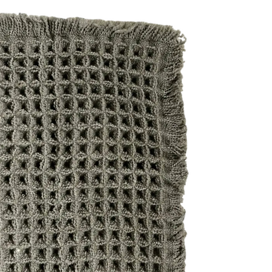 Waffle Non-slip Bath Mat | Olive
