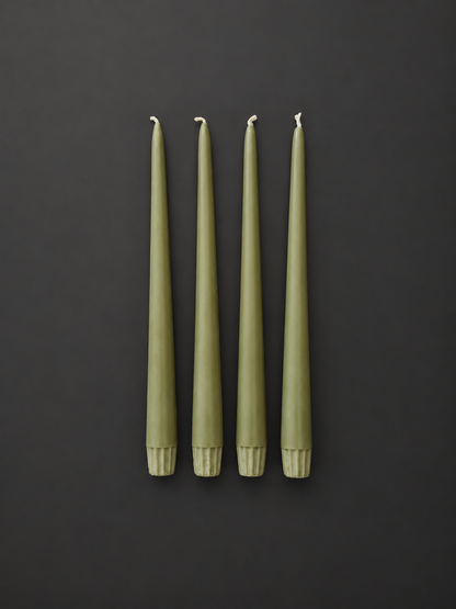 Classic Taper Candle | Olive