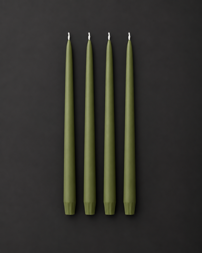 Classic Taper Candle | Olive