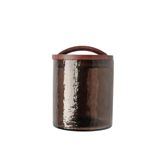 Oliver Glass Canister S | Brown