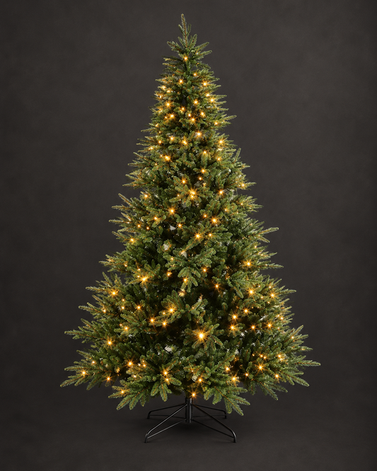225cm Pre-Lit Spruce Christmas Tree