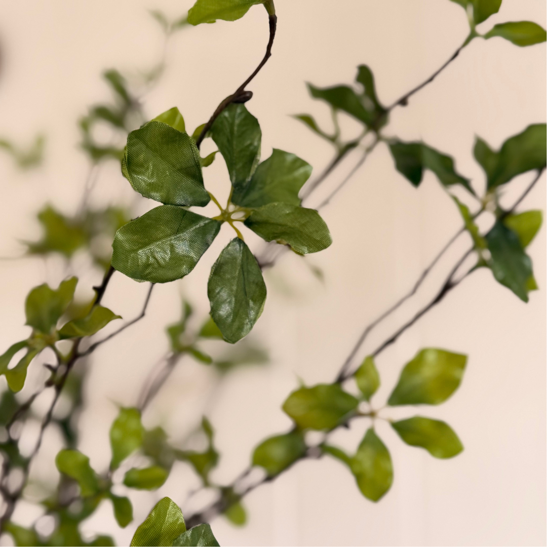 Faux Quince Foliage Branch