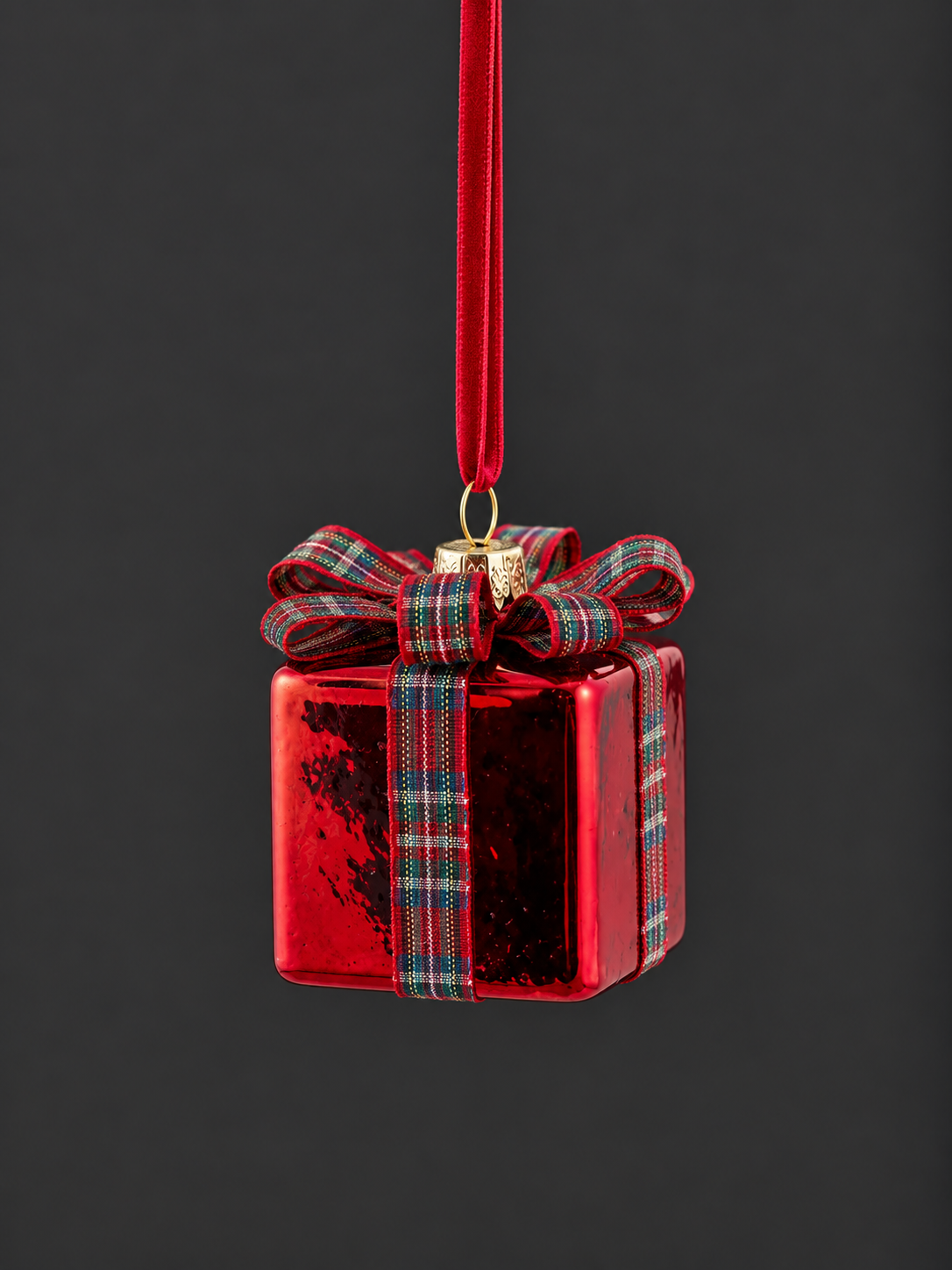 Tartan Gift Ornament
