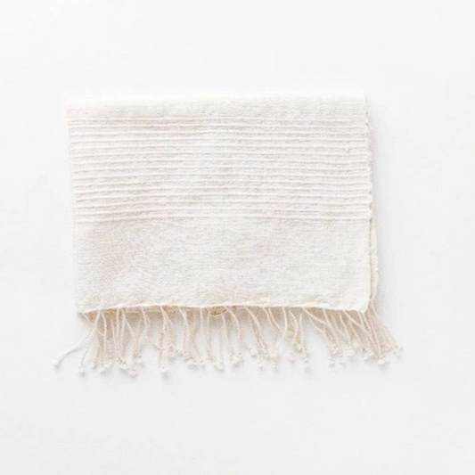 Riviera Striped Cotton Hand Towel | Natural