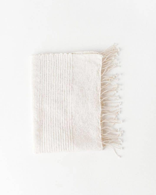 Riviera Striped Hand Towel | Natural