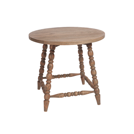 Round Bobbin Side Table
