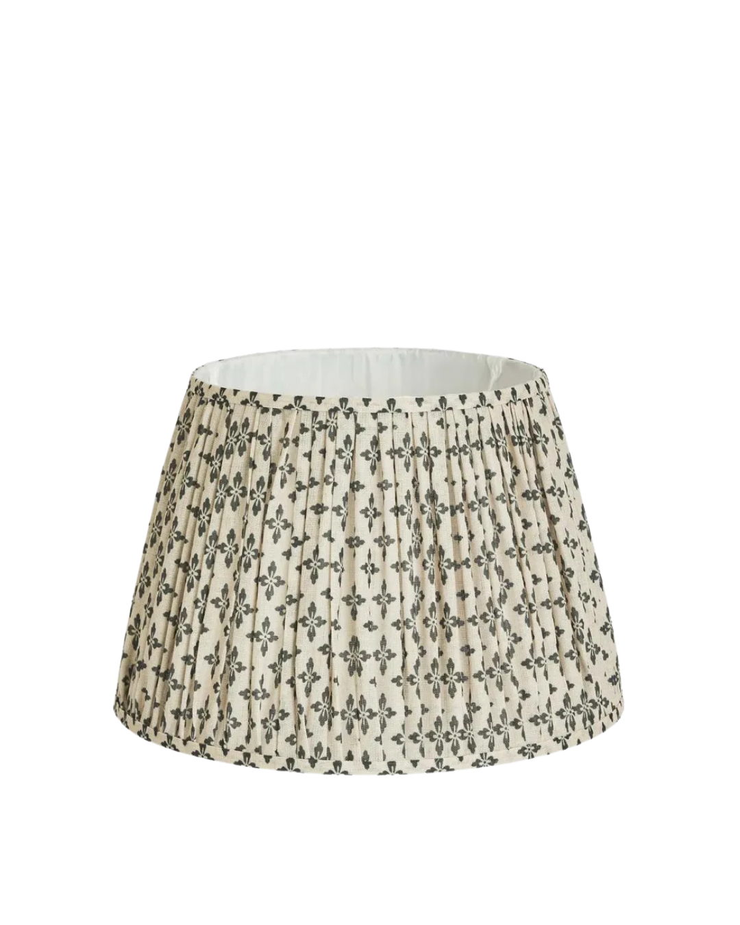 Rumi Block Print Lampshade | Deep Olive