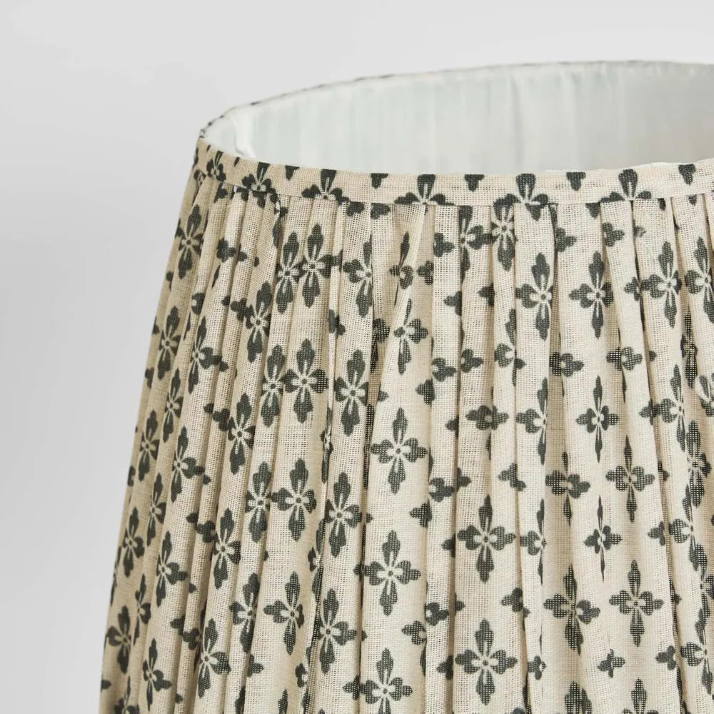 Rumi Block Print Lampshade | Deep Olive