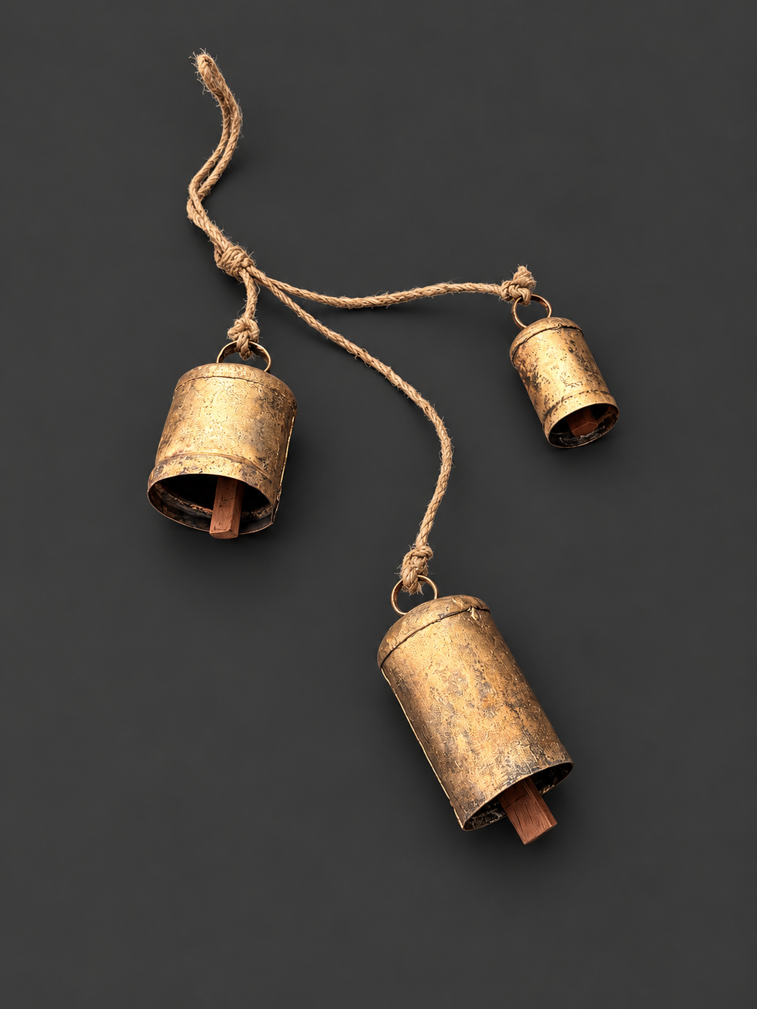 Trio of Vintage Hanging Bells