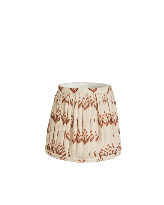 Safi Block Print Lampshade | Rust