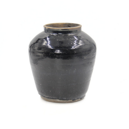 Obsidian-Glazed Shanxi Vase I