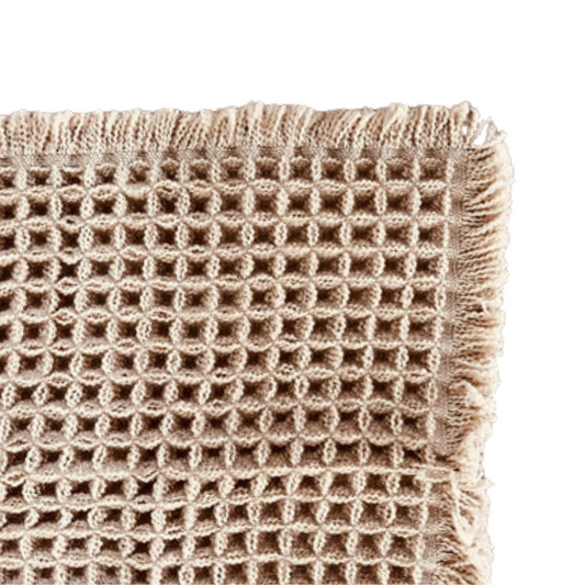 Waffle Non-slip Bath Mat | Taupe
