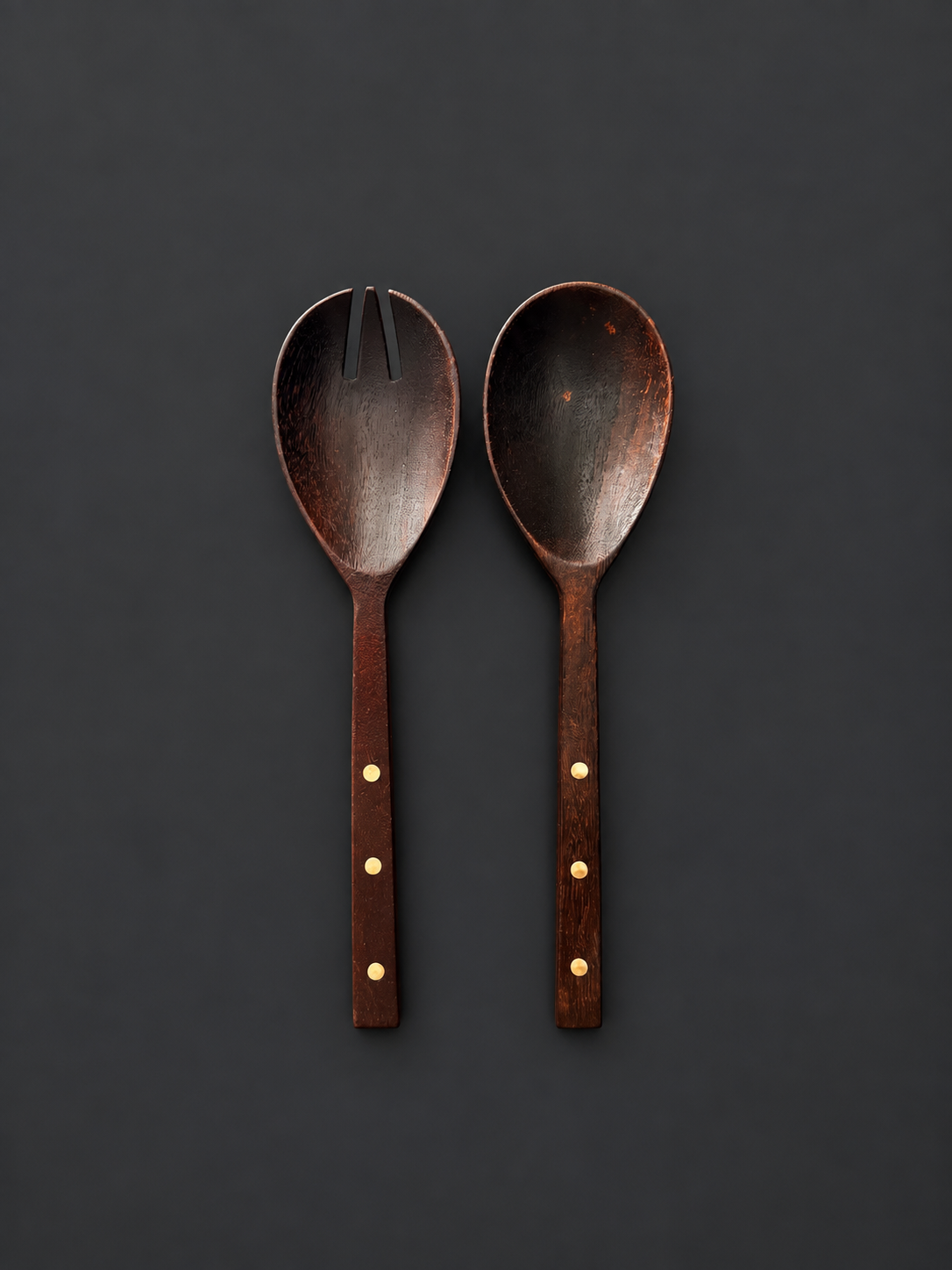 Timber & Brass Rivet Salad Servers