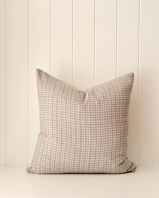 Vintage Plaid | Blue + Taupe