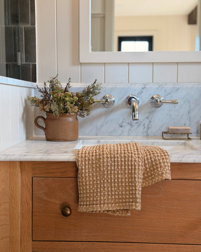 Waffle Hand Towel | Camel