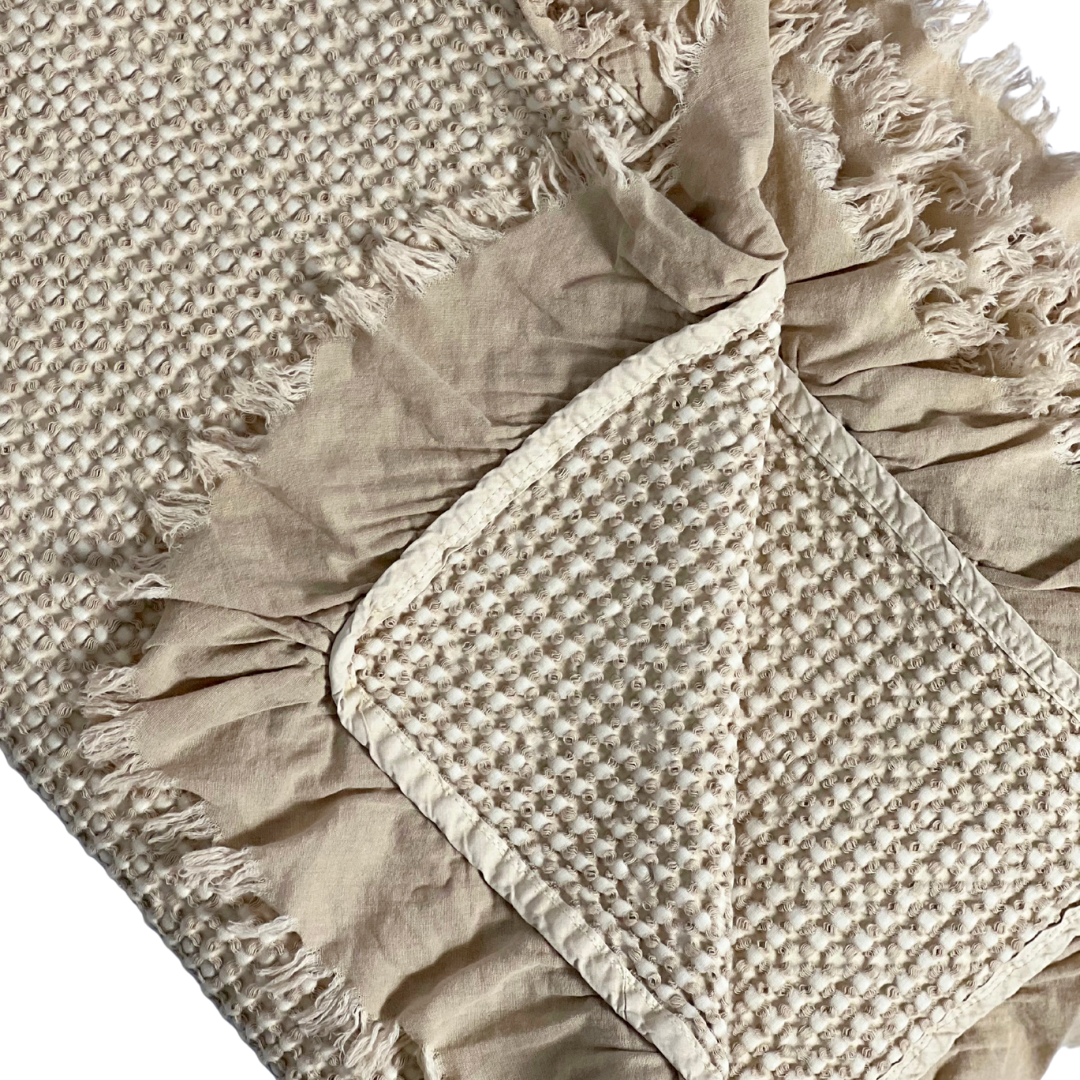 Waffle Throw Blanket | Natural
