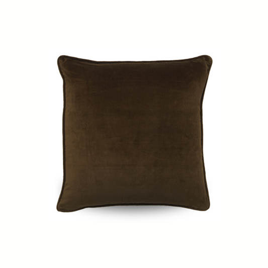 Classic Velvet Cushion | Chocolate