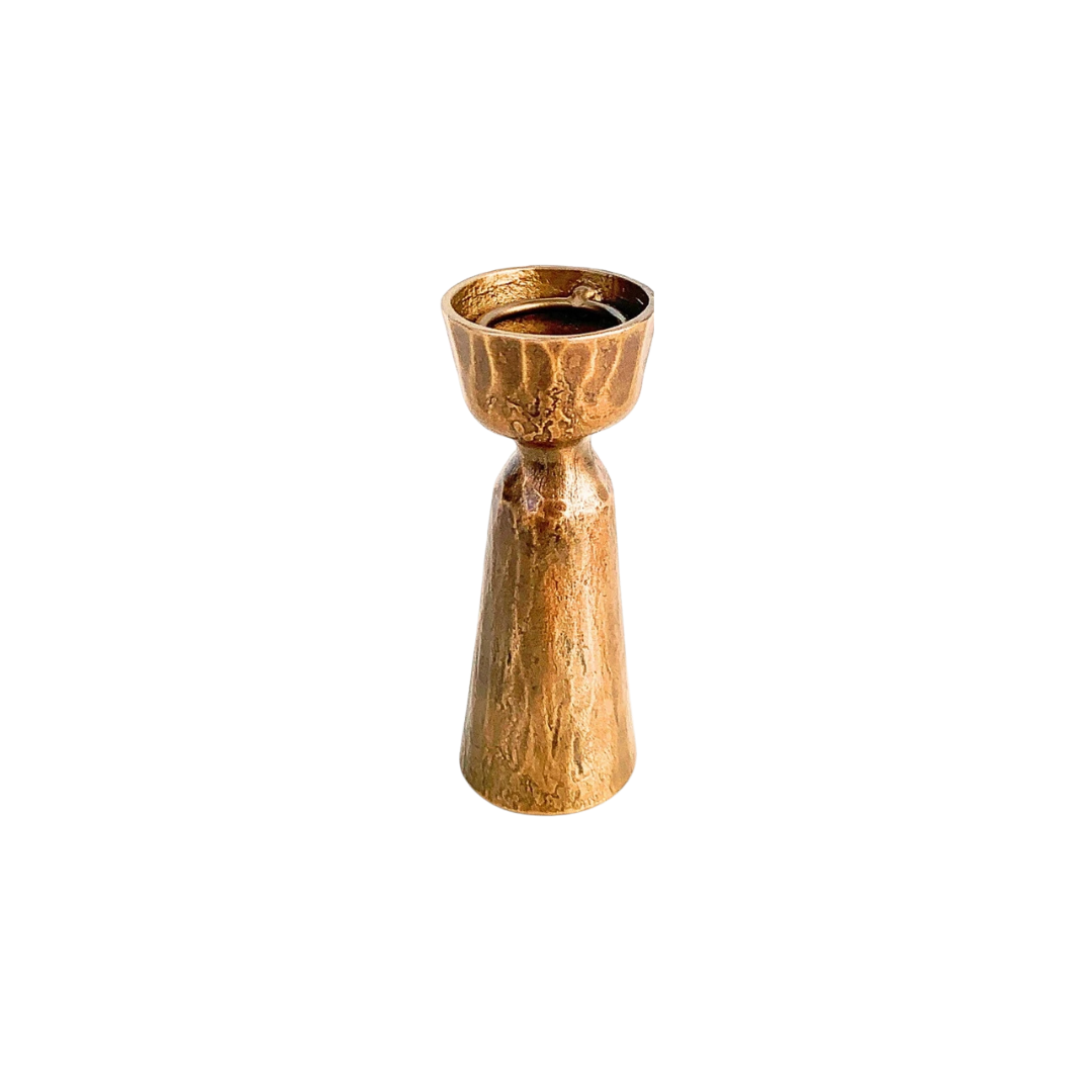 Zara Candle Holder | Antique Brass