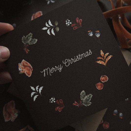 Merry Christmas Folded Card