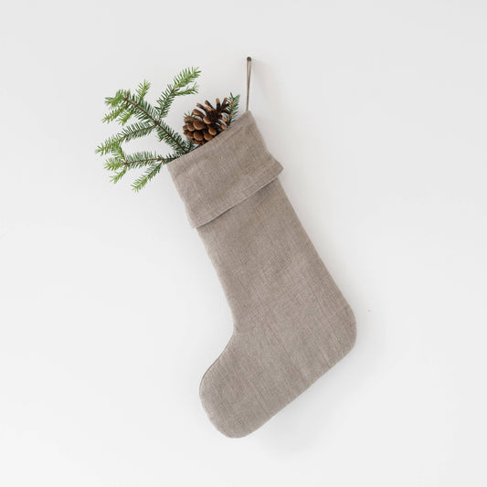 Natural Linen Stocking