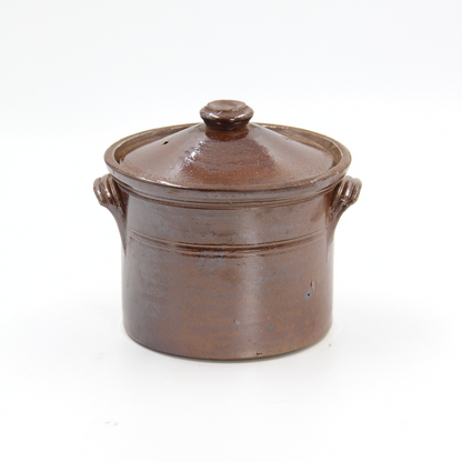 Vintage French Lidded Crock