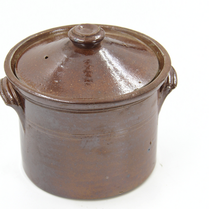 Vintage French Lidded Crock