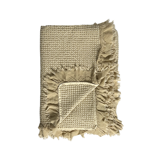 Waffle Throw Blanket | Natural