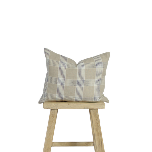 Windowpane Plaid Cushion