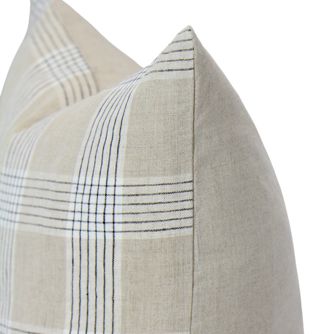 Windowpane Plaid Cushion – Wovenwood Interiors