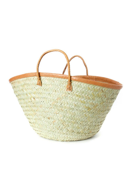 Wide Weave Palm Market Bag